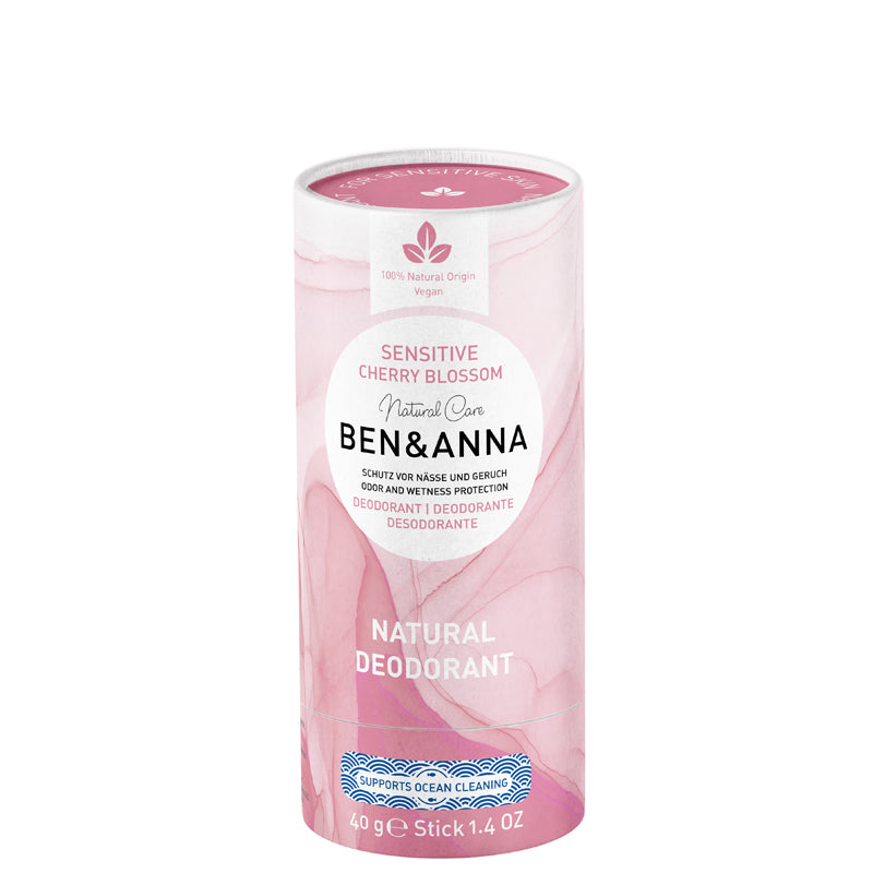 Ben &amp; Anna Natural Soda Deodorant Sensitive Japanese Cherry Blossom