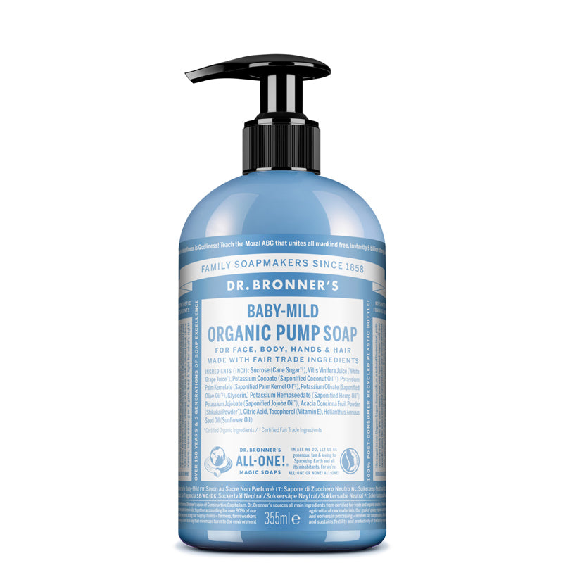 Dr Bronner&#39;s Baby Mild Organic Pump Soap 355ml