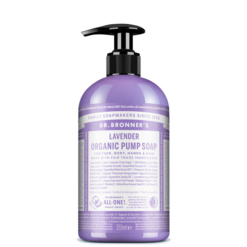 Dr Bronner&#39;s Lavender Organic Pump Soap 355ml