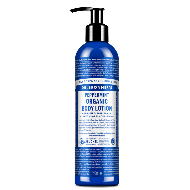 Dr Bronner's Peppermint Organic Body Lotion 240ml