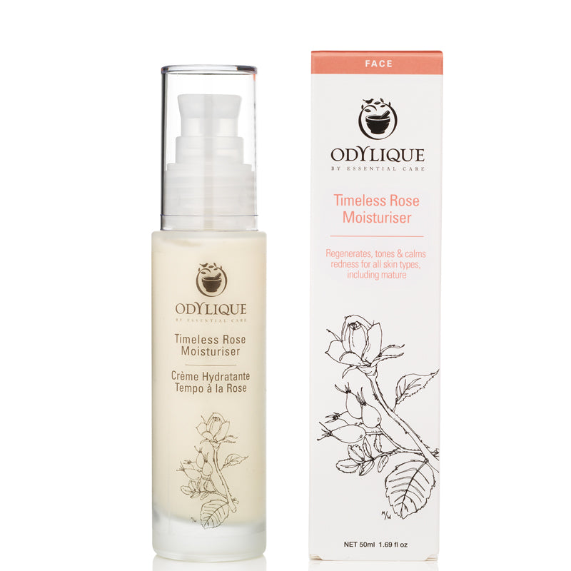 Odylique by Essential Care Timeless Rose Moisturiser 50ml with box