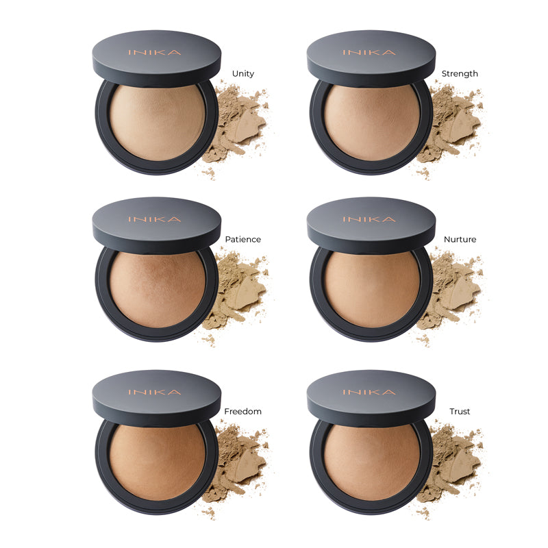 Inika Baked Mineral Foundation Shade Guide
