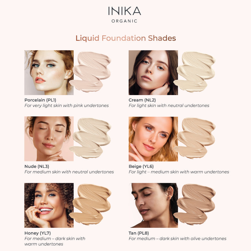 Inika Organic BB Cream Shade Guide 2