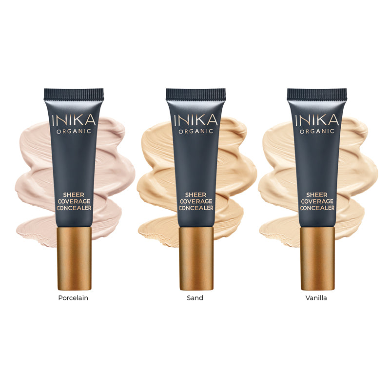 Inika Organic Sheer Coverage Concealer Shade Guide