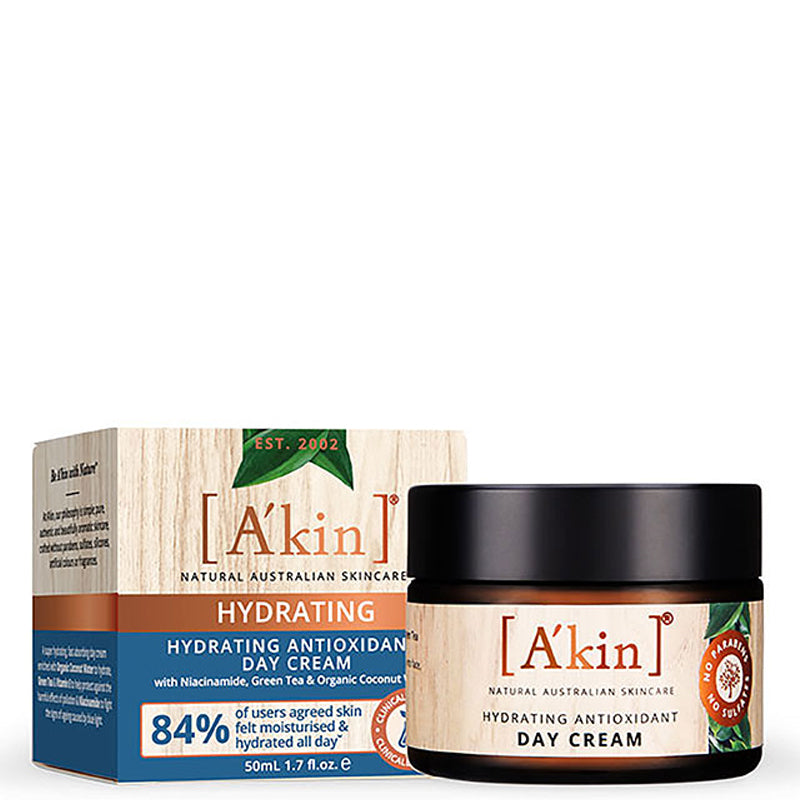 A&#39;kin Hydrating Antioxidant Day Cream Box