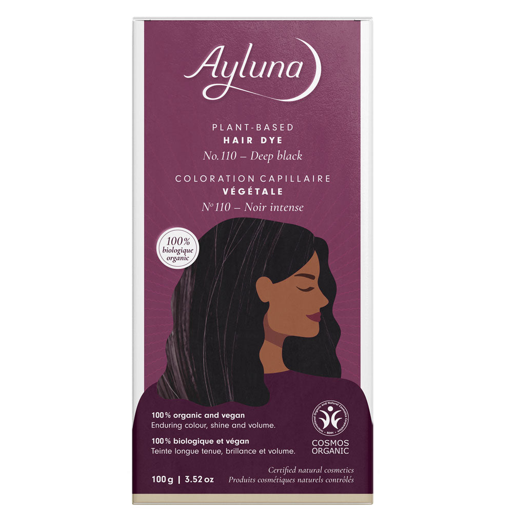 Ayluna Plant Based Hair Dye 110 Deep Black