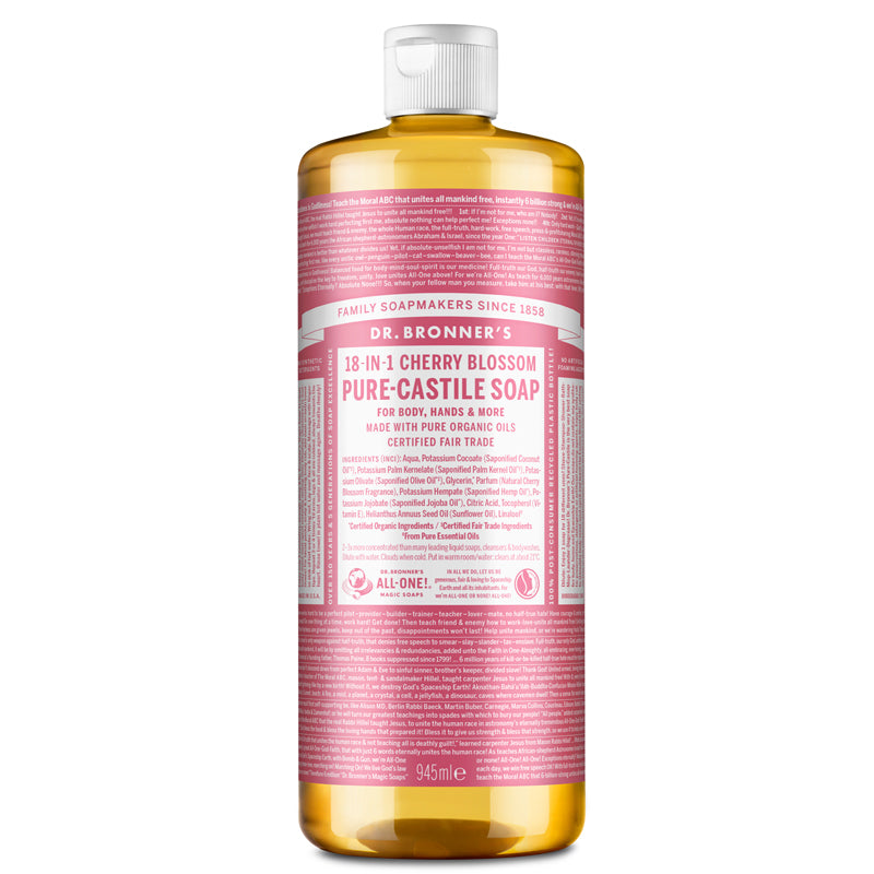 Dr Bronner&#39;s Cherry Blossom Pure-Castile Liquid Soap 945ml