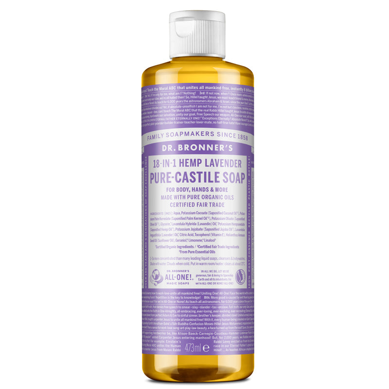 Dr Bronner's Lavender Pure-Castile Liquid Soap 473ml