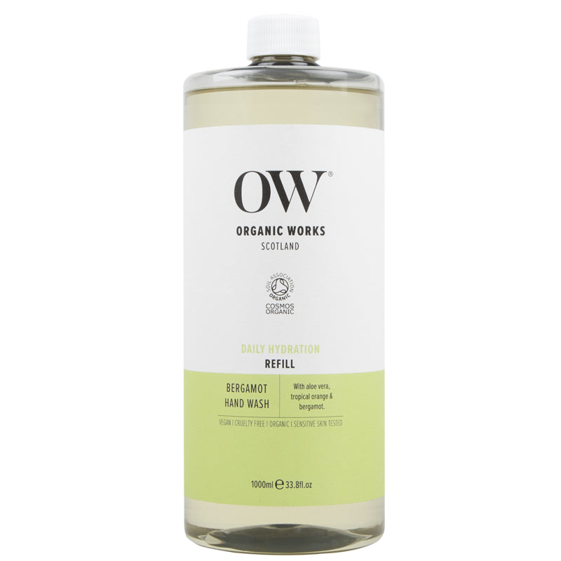 Organic Works Bergamot Hand Wash Refill 1L