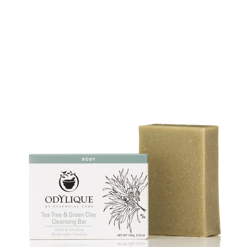 Odylique by Essential Care Tea Tree & Green Clay Cleansing Bar