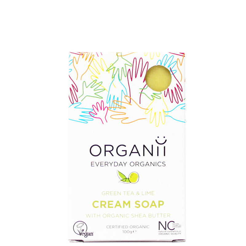 Organii Green Tea & Lime Cream Soap Bar
